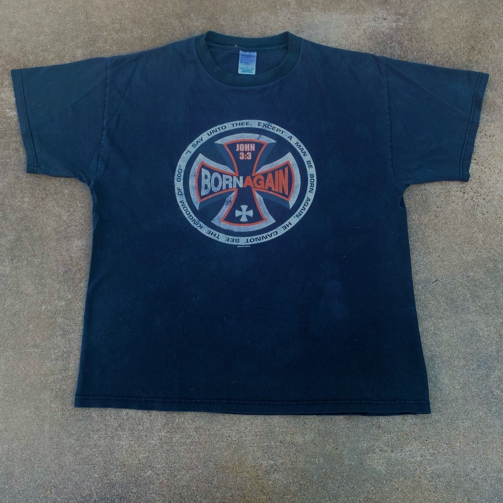 Black Delta Heavyweight Tee(Christian Graphic) John 3:3
